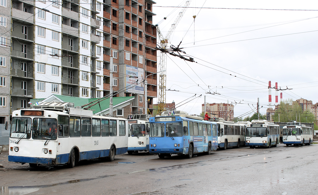Уфа — Конечные станции и разворотные кольца (троллейбус)